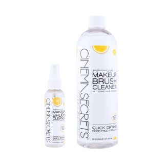 Cinema Secrets Original Makeup Brush Cleaner Solution & Spray Combo - Professional Cleanser for Makeup Brushes - Quick-Drying & Rinse-Free - Removes Built-Up Make Up - Lemon (16 fl oz & 2 fl oz) - pzsku/Z9A250C15F92DEF57E045Z/45/1746228144/4f9120e0-939e-4074-b409-8171a8910938