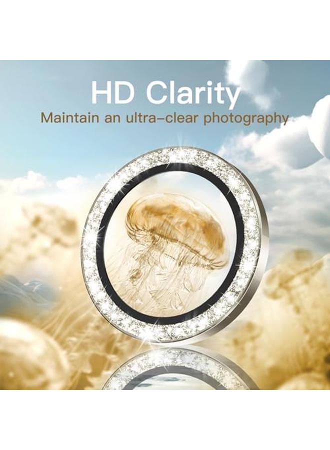 جي تيك واقي عدسة الكاميرا لهاتف آيفون 15 برو 6.1 بوصة وآيفون 15 برو ماكس 6.7 بوصة، غطاء معدني فردي من الزجاج المقوى 9H شفاف عالي الدقة، مجموعة واحدة من التيتانيوم الطبيعي - Image 4