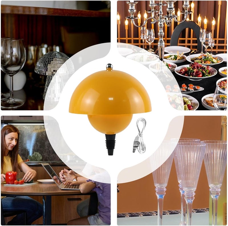 Wine Bottle Lamp - Dimmable Tabletop Lighting Device, Wireless Decorative Ambient Night Light | Suitable for Kids Teens Adults Renters Home Hallway Office Hotel Living Room Bedroom Nursery Nightstand - Image 5