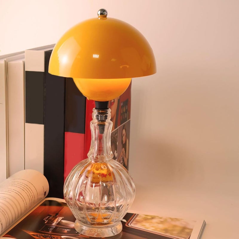Wine Bottle Lamp - Dimmable Tabletop Lighting Device, Wireless Decorative Ambient Night Light | Suitable for Kids Teens Adults Renters Home Hallway Office Hotel Living Room Bedroom Nursery Nightstand - Image 3