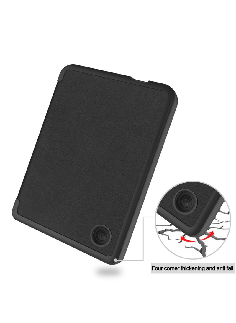 Generic - Case for Kobo Clara Colour 6.0inch 2024 Released with Auto Sleep/Wake Soft TPU Matte Back Cover Slim Lightweight Shell Protective Smart Cover for Kobo Clara BW 6inch Case -Black - Image 1
