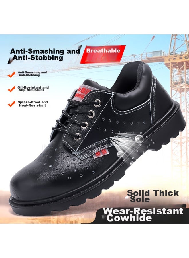 Dinggu Dinggu Safety Shoes For Men, Anti-smashing, Anti-puncture, Steel Toe Cap, Steel Midsole, Solid Sole, Safety Shoes 1123heik40 - Image 1
