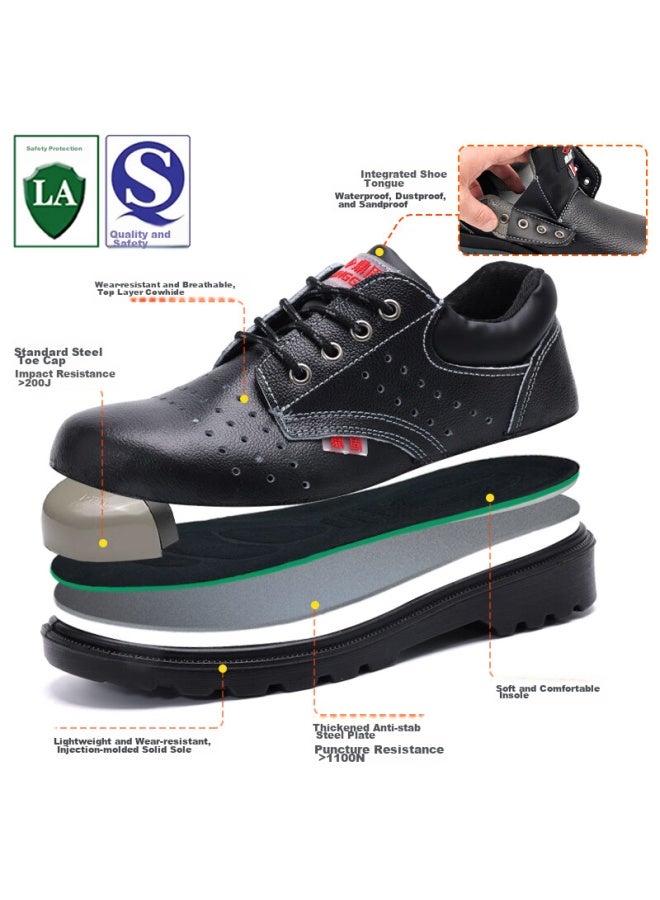 Dinggu Dinggu Safety Shoes For Men, Anti-smashing, Anti-puncture, Steel Toe Cap, Steel Midsole, Solid Sole, Safety Shoes 1123heik40 - Image 3