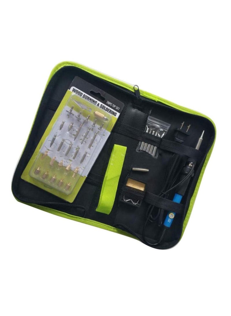 40PCS Soldering Iron Kit Wood Burning Pen Set Electric Soldering Iron Carving Pyrography Tools  - Image 2