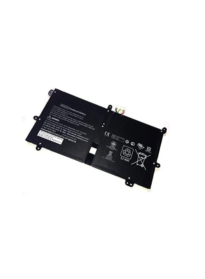 Terabyte 7.4V 21Wh DA02XL Replacement Laptop Battery for HP Envy X2 11.6" Tablet TPN-P104 694399-1C1 HSTNN-IB4C 694502-001 - Image 1