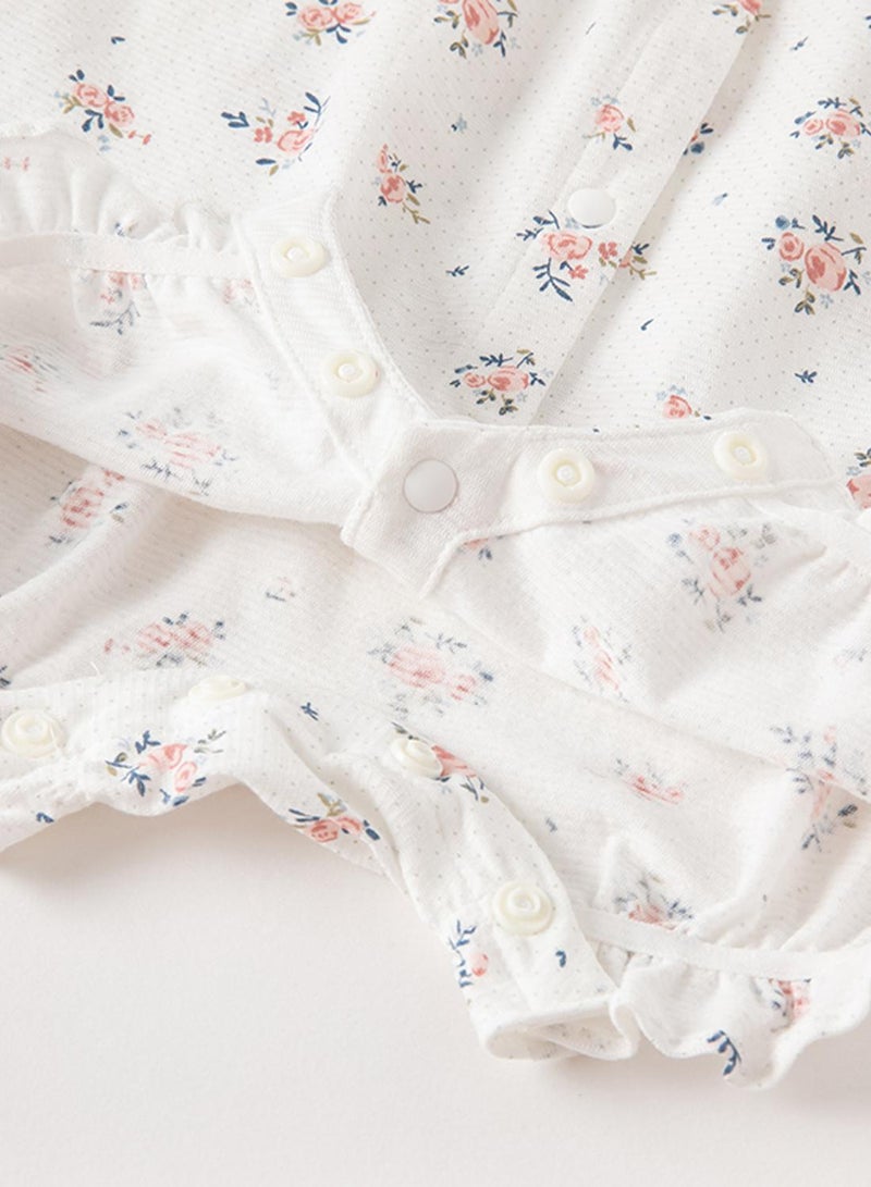 Dave & Bella Floral Embroidery Romper - Image 3