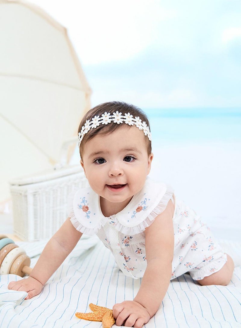 Dave & Bella Floral Embroidery Romper - Image 2