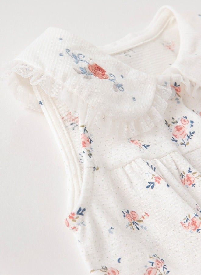 Dave & Bella Floral Embroidery Romper - Image 2