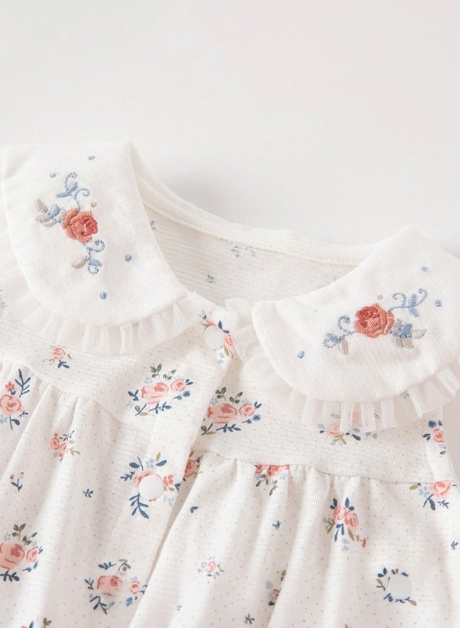 Dave & Bella Floral Embroidery Romper - Image 3