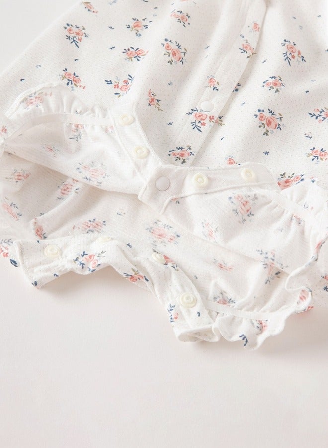 Dave & Bella Floral Embroidery Romper - Image 4