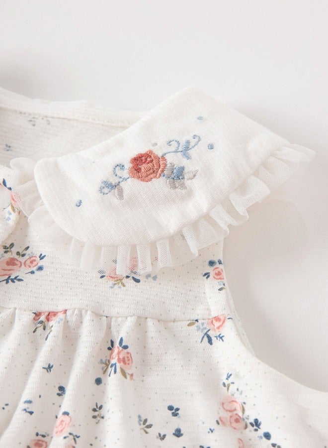 Dave & Bella Floral Embroidery Romper - Image 5