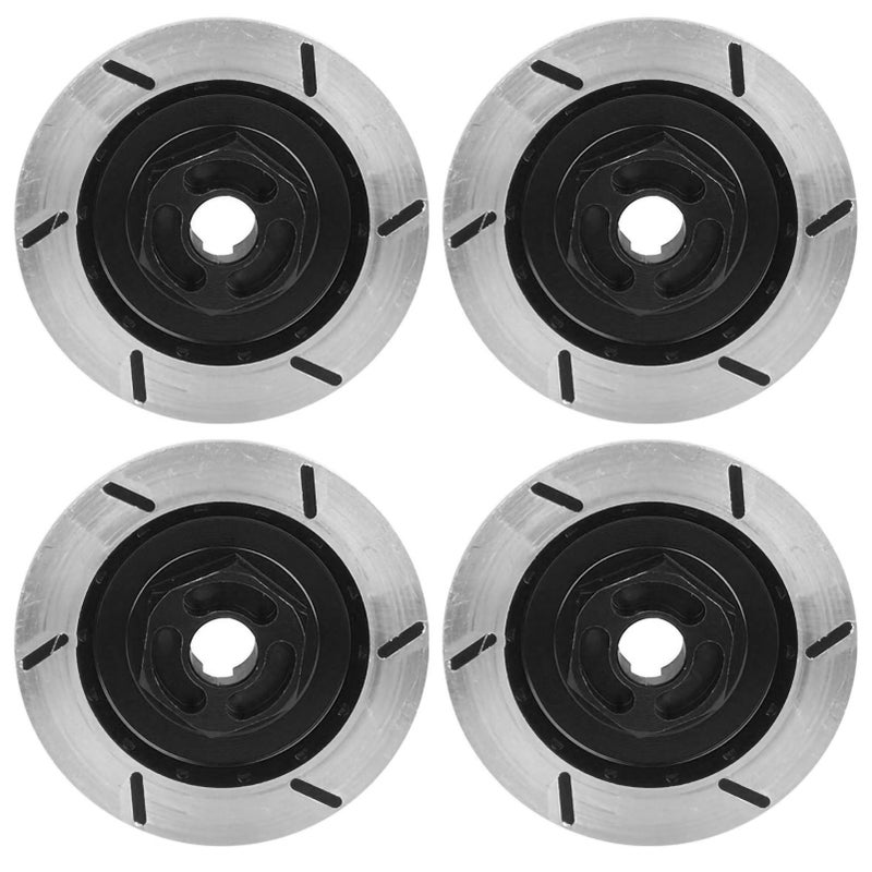 Aluminum Alloy Simulated Brake Disc Accessories Parts Fit for HSP 94123 1:10 RC CarBlack - Image 1
