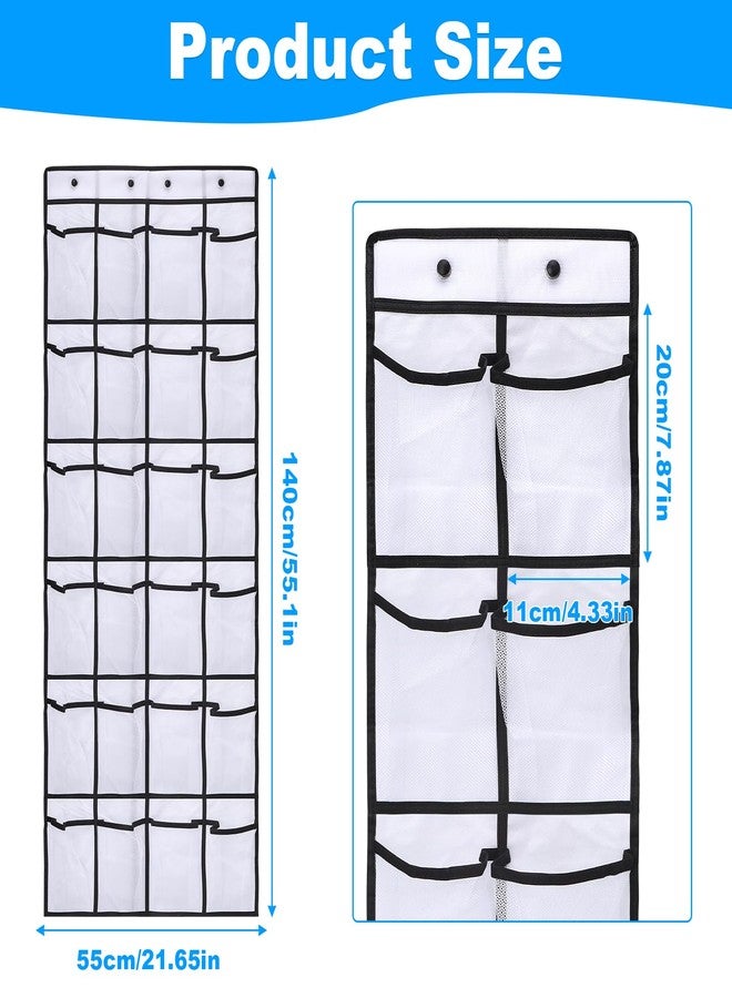 CTTZCKJ Over The Door Organizer For Cruise Ships|Magnetic Door Organizers with 24-Pocket for Cruise Ship|55"x21"|Cruise Over the Door Organizer,Magnetic Shoe Rack for Cruise,Behind-Door Storage - Image 2