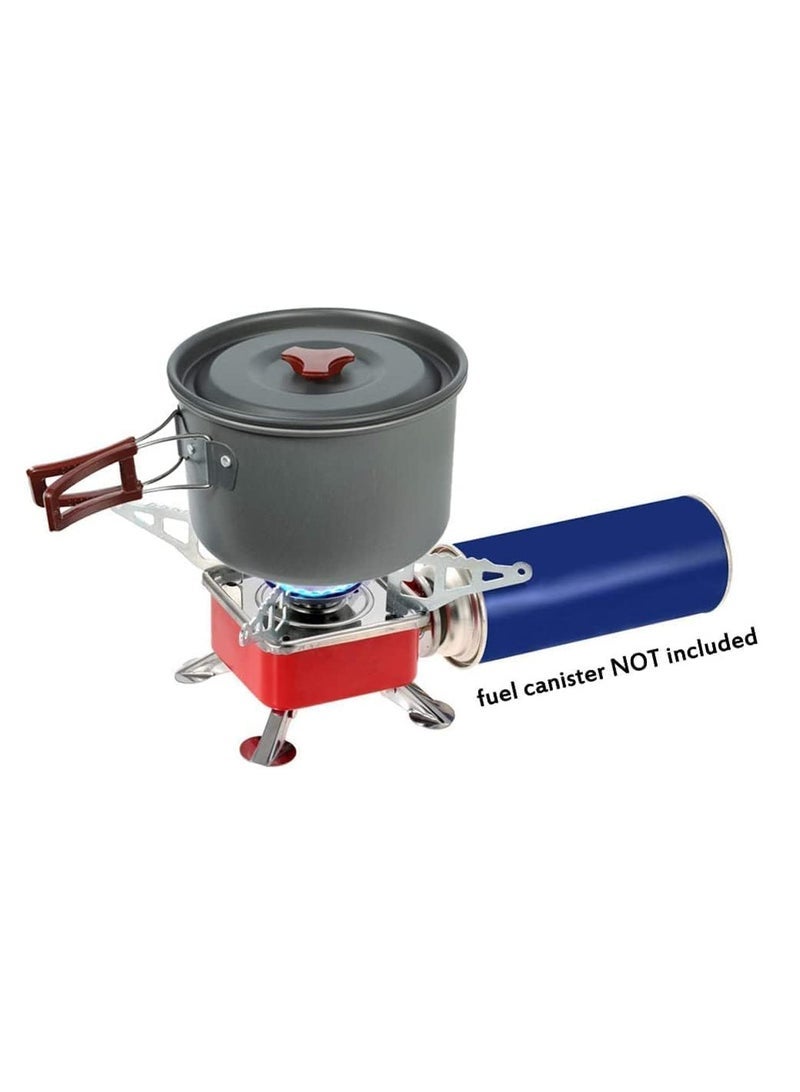 ECVV Portable Camping Gas Stove - Lightweight Backpack Butane Burner - 2800W High Power With Convenient Piezo Ignition, Foldable - For Hiking Outdoor - Image 3