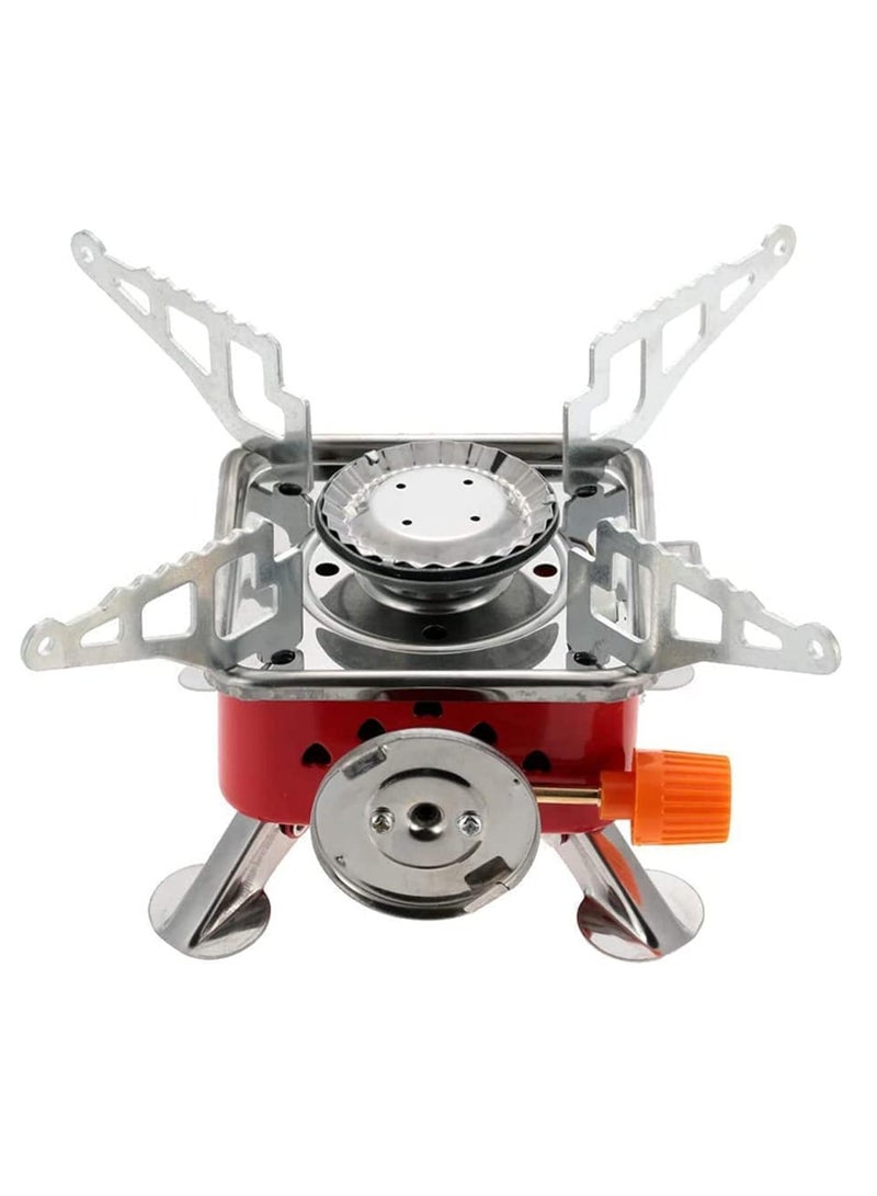 ECVV Portable Camping Gas Stove - Lightweight Backpack Butane Burner - 2800W High Power With Convenient Piezo Ignition, Foldable - For Hiking Outdoor - Image 1