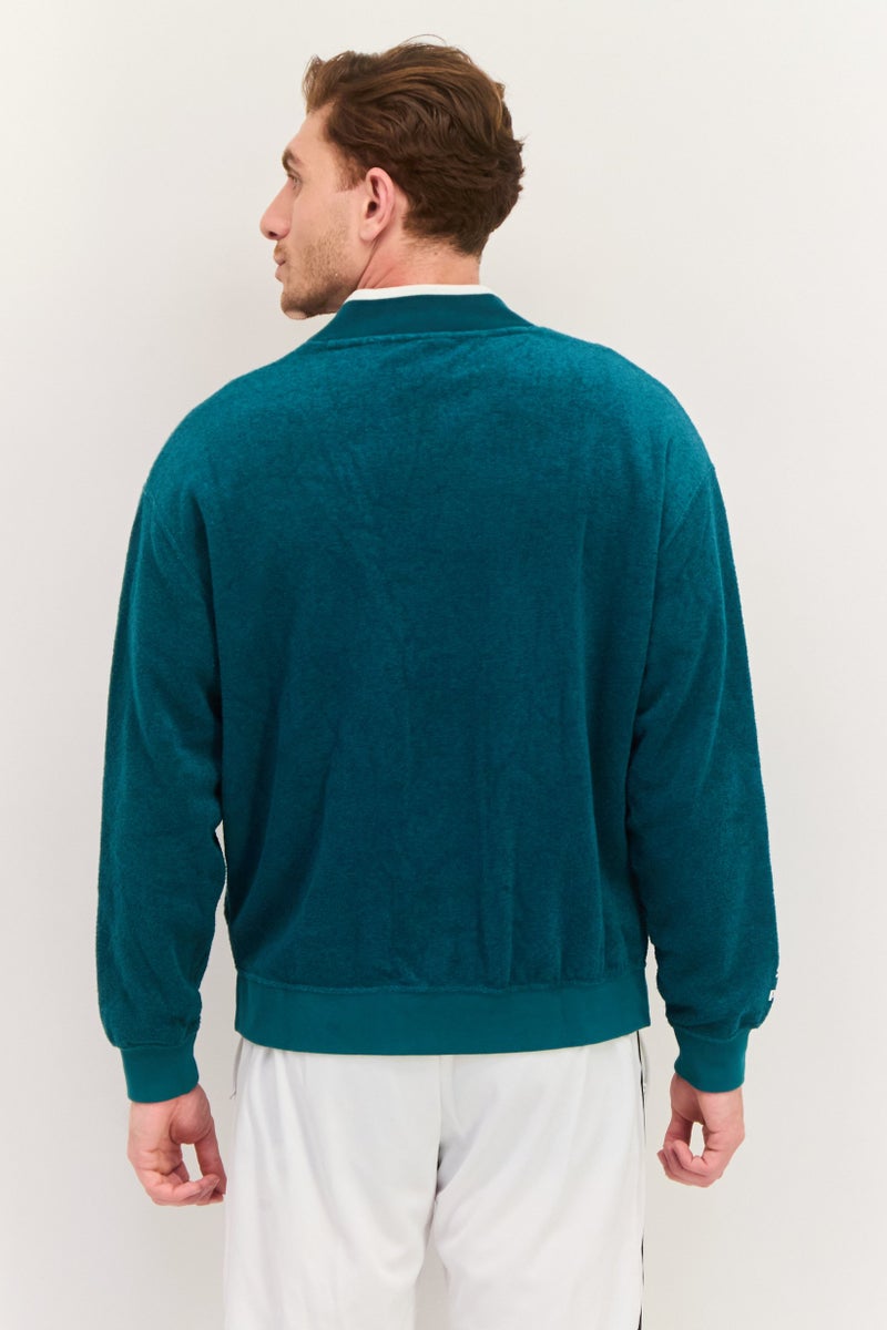 PUMA Men Relaxed Fit Long Sleeves Outdoor Sweater, Green - Image 3