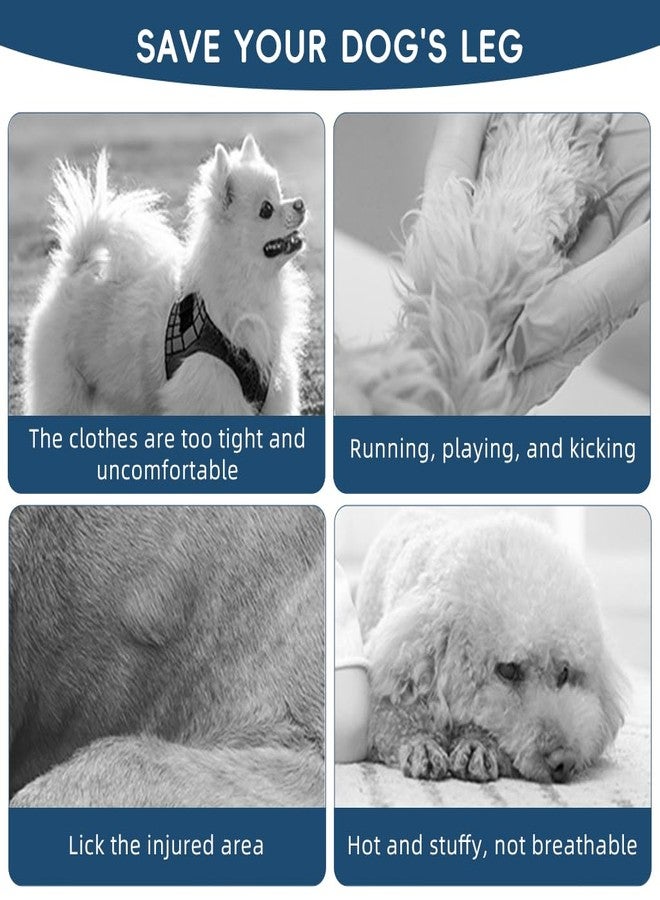 Qpets واقي كوع الكلب من كيو بيتس®، دعامة ركبة الكلب، ولفافة دعم المفاصل، بدلة تعافي قابلة للتعديل للحيوانات الأليفة للأرجل الأمامية، كم تثبيت للكلاب لمنع لعق الجروح (مقاس 3XL، الوزن الموصى به: 42-50 كجم) - Image 5