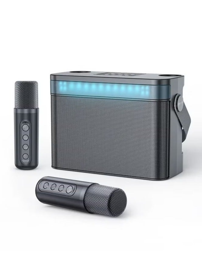 ELTRAZONE 120W High Power Bluetooth Speaker with RGB Rhythm Light and Wireless Portable Microphone – TF Subwoofer, Ideal for Family Karaoke and Parties  - Image 3
