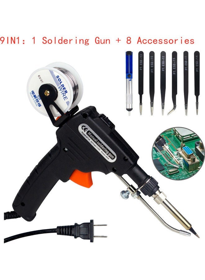 NIBEMINENT Manual Soldering Gun Set Black/Silver  - Image 4