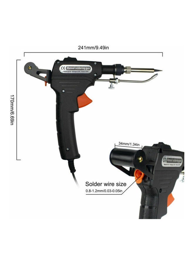 NIBEMINENT Manual Soldering Gun Set Black/Silver  - Image 3