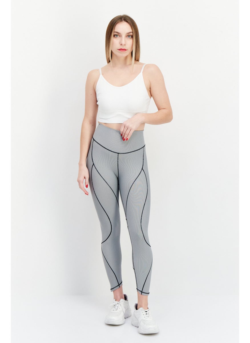 Adidas - Women Sportswear Fit 7/8 Yoga Tight, Black/White - Image 1