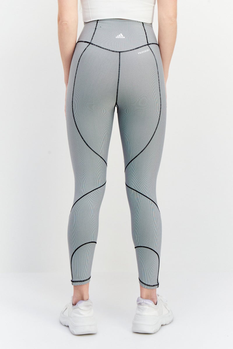 Adidas Women Sportswear Fit 7/8 Yoga Tight, Black/White - Image 2