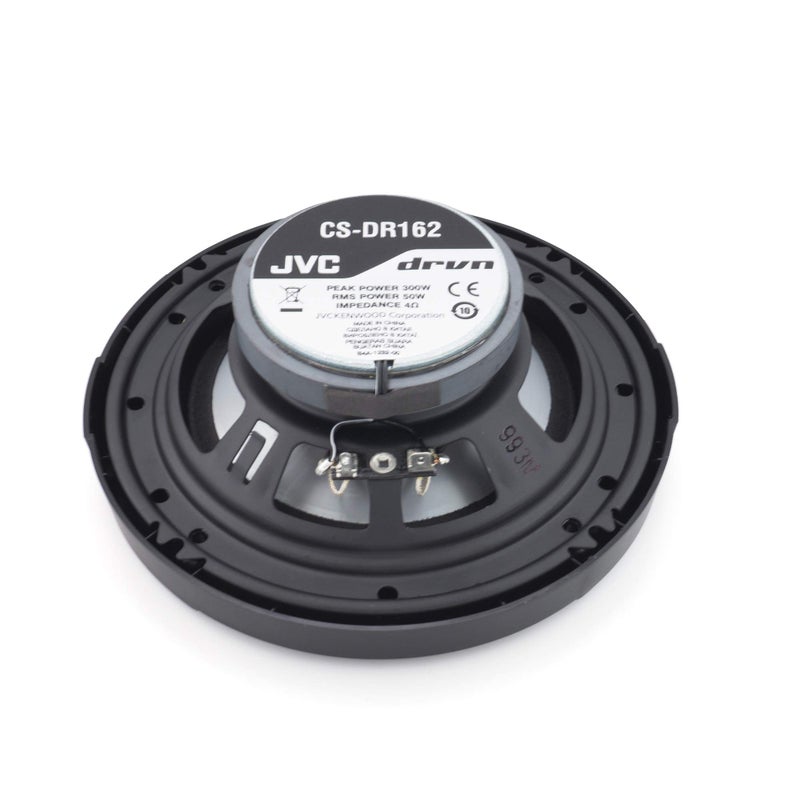 JVC CS-DR162 DRVN Series 6.5 Inch 2-Way 300 Wats Car Speakers (Coaxial)- Set of 2 (Black) with horn ring sound enhancer - Image 2