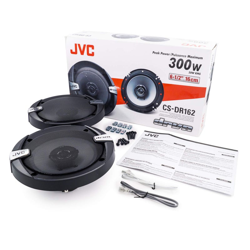 JVC CS-DR162 DRVN Series 6.5 Inch 2-Way 300 Wats Car Speakers (Coaxial)- Set of 2 (Black) with horn ring sound enhancer - Image 5