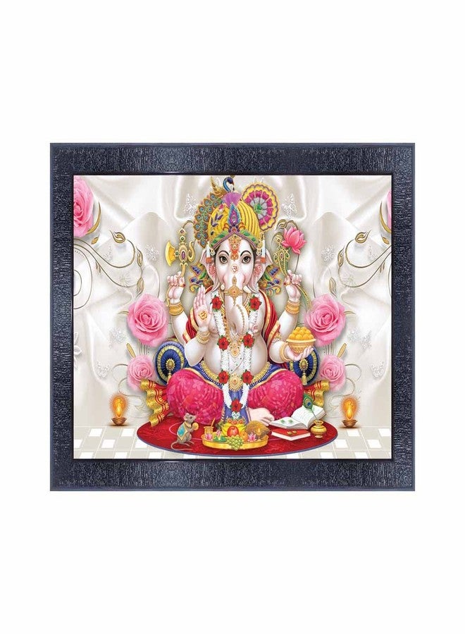pnf Poster And Frames Ganesh Ji Wooden Photo Frame With Acrylic Sheet | For Living, Pooja Room | Home Decoration Item | Best Gifting Option (10 * 14inch,Multicolour,Synthetic) 4279 - Image 1