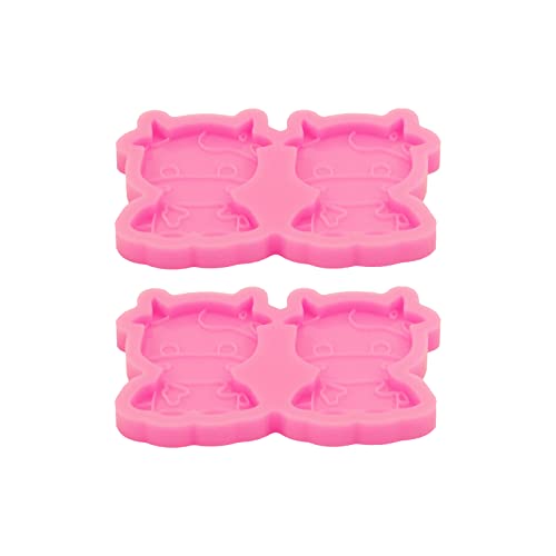 AMZTOART 2PC Silicone Resin Phone Grip Molds Epoxy Small Cow Phone Socket Mold DIY Casting Making for Badge Reel - Image 2