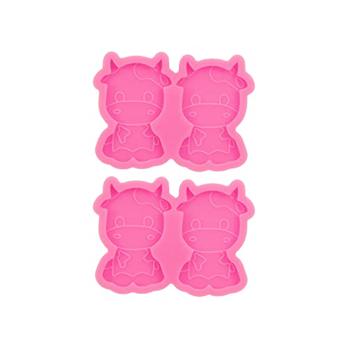 AMZTOART 2PC Silicone Resin Phone Grip Molds Epoxy Small Cow Phone Socket Mold DIY Casting Making for Badge Reel - Image 3