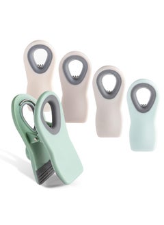Nisixdec Nisixdec Chip Clips Bread Clips Bag Clips Magnetic Clips Chip Clip Chip Clips Bag Clips Food Clips Clips for Food Packages Chip Bag Clip 4pcs Colored  - Image 1