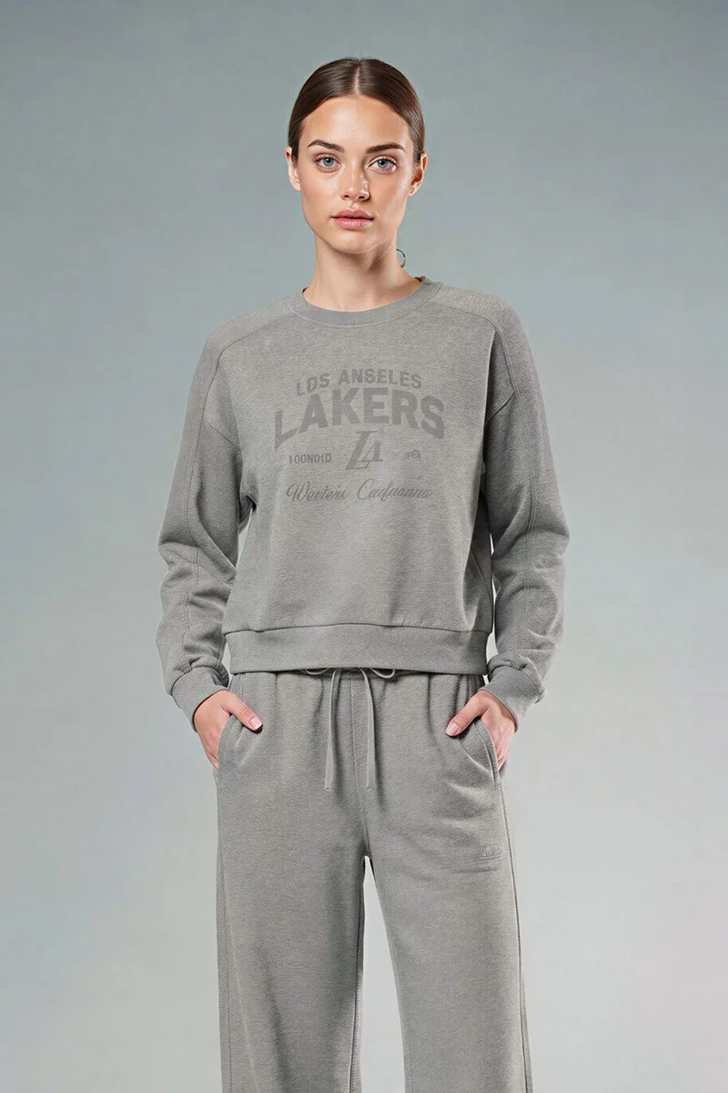 DeFacto NBA Los Angeles Lakers Licensed Long Sleeve Sweatshirt