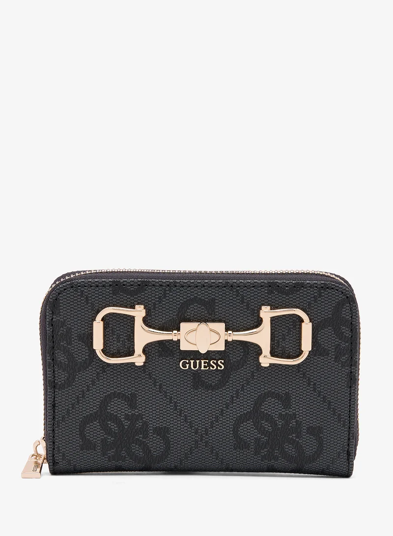 Janie Logo Medium Zip Around Bi-Fold Wallet