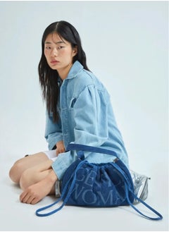 GENTLE WOMAN Gentle Woman Dumpling bag Denim drawstring shoulder bag  - Image 2
