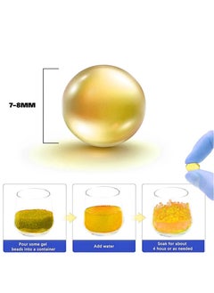 Generic Water Bullets Beads Refill Ammo (7-8mm 2 pack-60,000 Per Pack)–Water Balls Beads for Water Blaster Gun Toys, Non-Toxic Water-Based Balls Bullet (Yellow& Multicolour, 7-8mm 120,000Pcs)  - Image 4