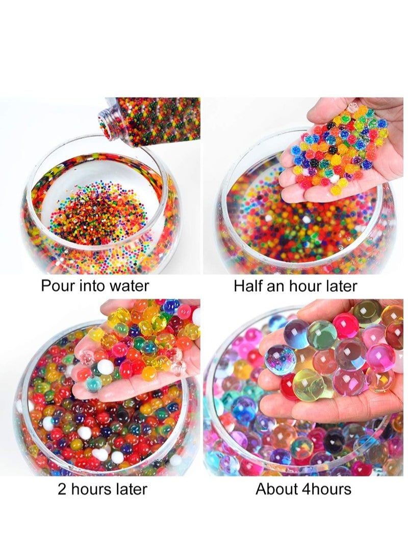 Generic - Water Bullets Beads Refill Ammo (7-8mm 2 pack-60,000 Per Pack)–Water Balls Beads for Water Blaster Gun Toys, Non-Toxic Water-Based Balls Bullet (Yellow& Multicolour, 7-8mm 120,000Pcs) - Image 1