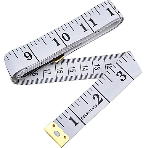 SumVibe 79 Inches/200cm Soft Tape Measure,Pocket Measuring Tape for Body Sewing Tailor Cloth Measurement,White 2-Pack - Image 4