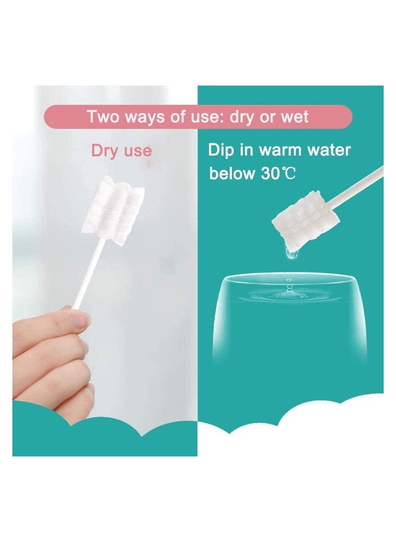 30Pcs Infant Toothbrush Baby Toothbrush Infant Tongue Cleaner Baby Tongue Cleaner Newborn Gauze Oral Cleaners
