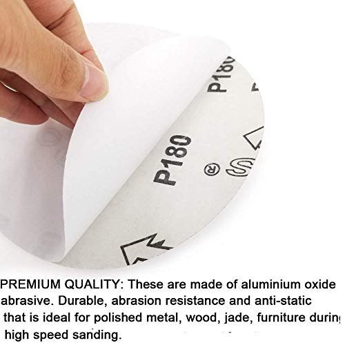 Taokyid 30-Pack 9 Inch PSA Sanding Discs, Self Adhsive Aluminum Oxide Sand Paper 60 80 120 180 240 400 Assorted Grits … - Image 4