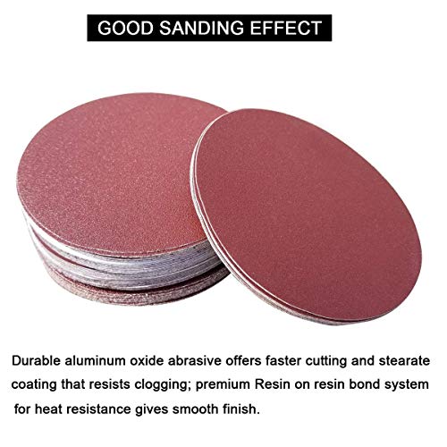 Taokyid 30-Pack 9 Inch PSA Sanding Discs, Self Adhsive Aluminum Oxide Sand Paper 60 80 120 180 240 400 Assorted Grits … - Image 3