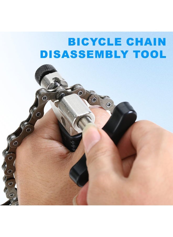 Soofam Bike Chain, 6/7/8 Speed Bicycle Chain Link Removal Tool, 8 PCS Mountain/Road Cycling Maintenance Tools Kit, with Bike Parts Bike Chains for Road Mountain Racing Cycling (1/2 x 3/32 inch 116 Links) - Image 3