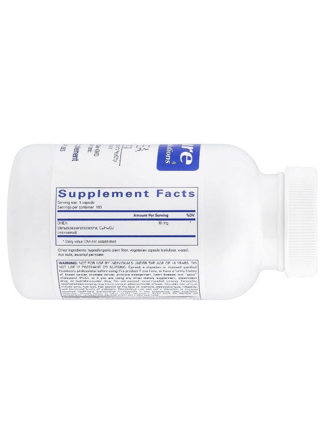 Pure Encapsulations, DHEA, 10 mg, 180 Capsules