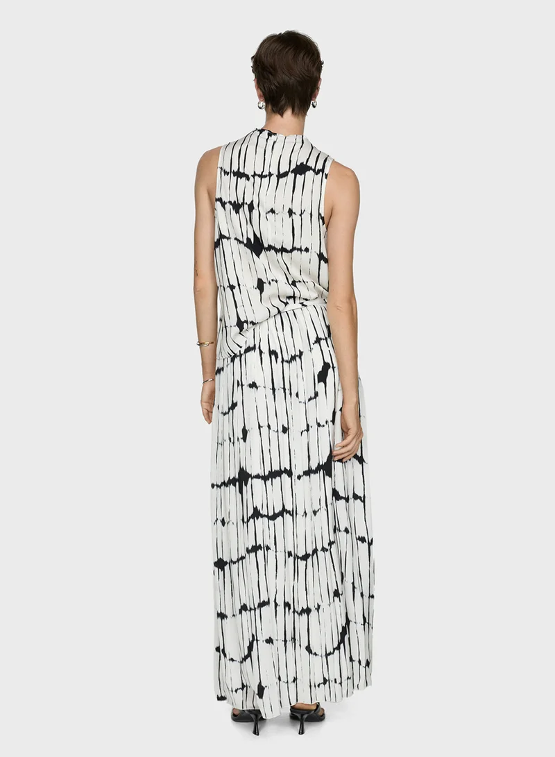 مانجو Long Striped Skirt