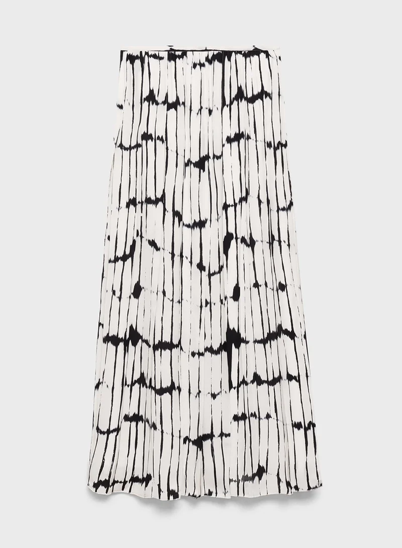 مانجو Long Striped Skirt