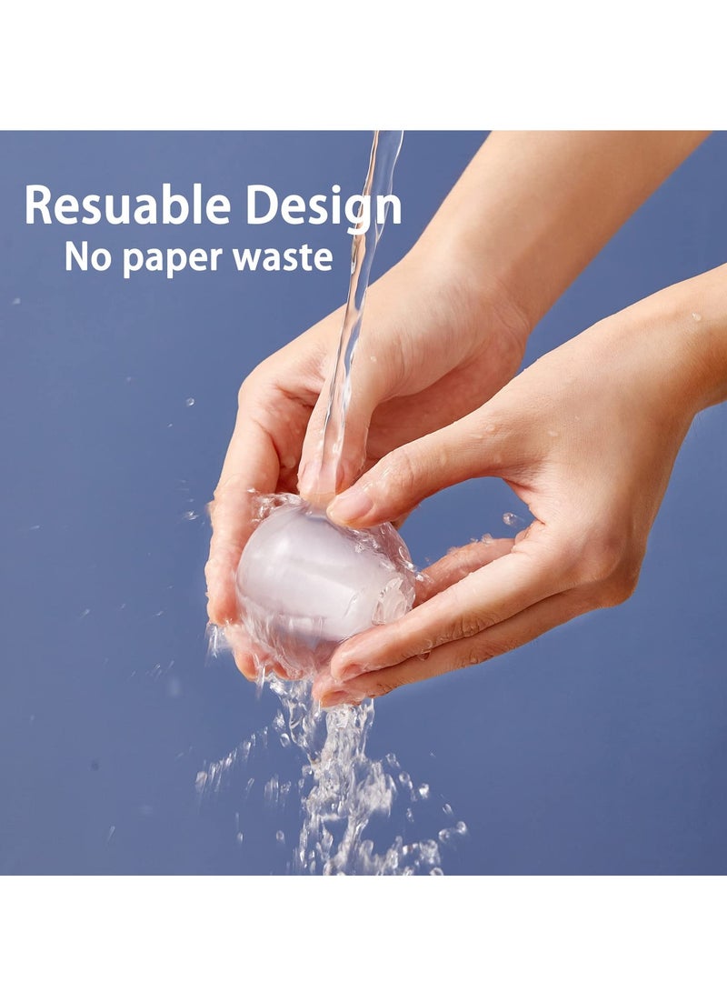 سيوسي Washable Reusable Gel Lint Roller Ball, Portable Hair Remover for Clothes Furniture to Stick Away Fluff, Dust, Pet Hair Keep Clothes Clear (Maroon  Rose Glod) - Image 4