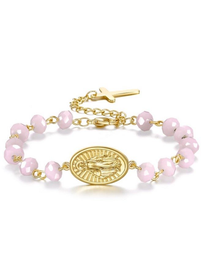 TBTFW Rosary Baptism Keepsake Box, My First Rosary, Baptism Catholic Gift for Boy Girls,Used for Newborn Ceremony(Pink) - Image 4