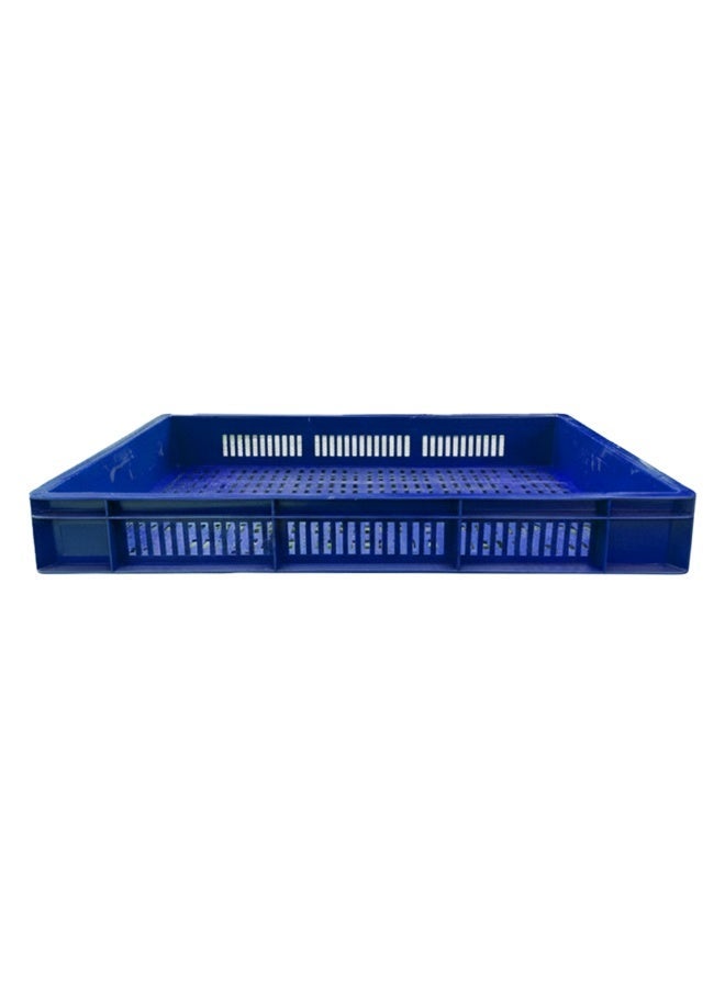 Plastica Industries LLC Ventilated Plastic Crate 600x400x80mm, 16L Stackable Storage Box for Fresh Produce, Food, Agriculture, Warehouse & Industrial Use - Blue - Image 4