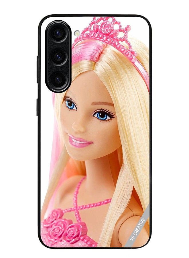 VR CREATIVE Protective Case Cover For Samsung Galaxy S23 FE Barbie With Hair Design Multicolour - Image 1