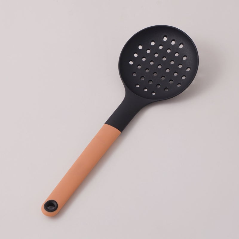 ALBERTO مجموعة أدوات المطبخ 5 قطع من ألبرتو مع حامل قاعدة دوار، أسود - Image 2